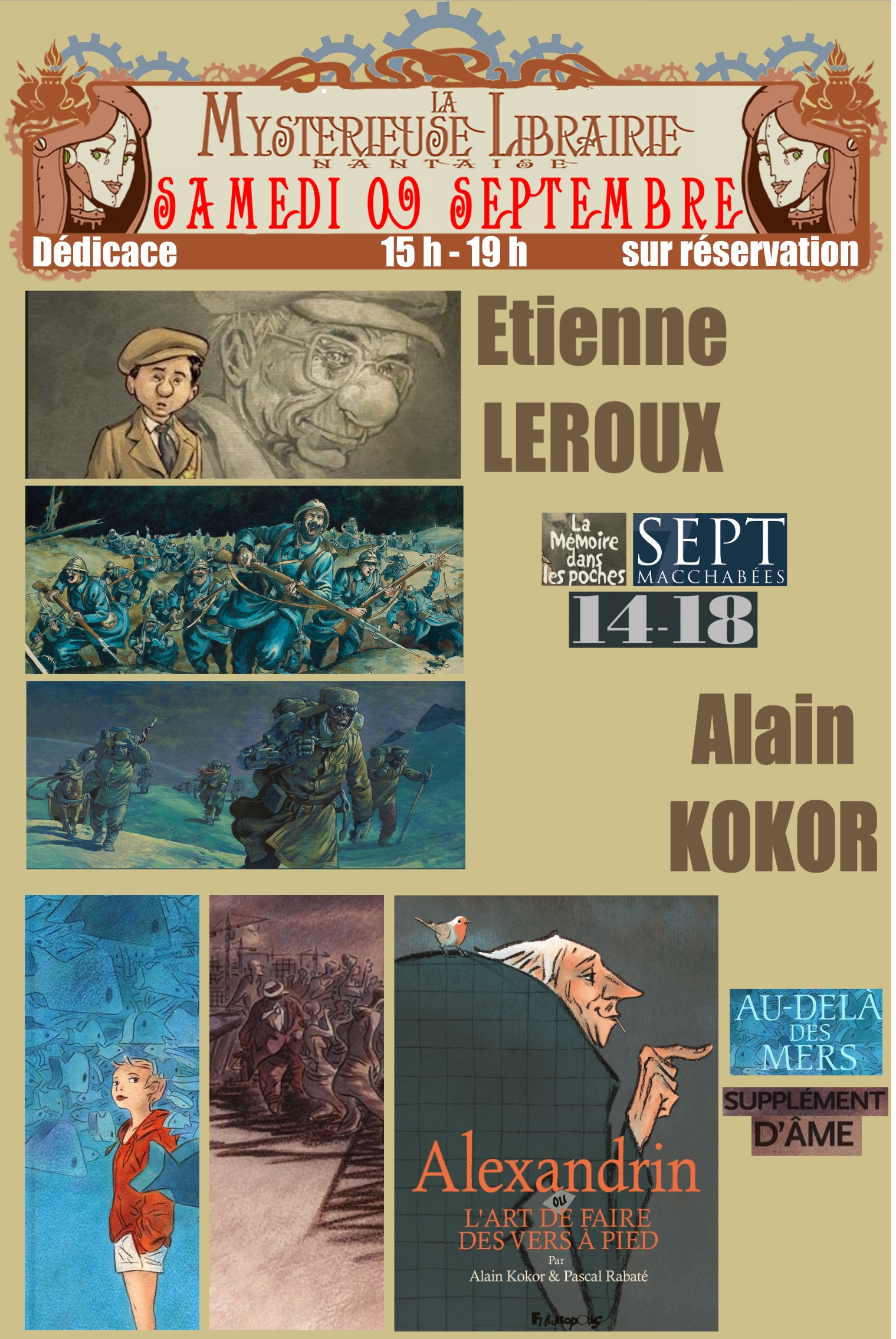 Alain Kokor et Etienne Leroux les gentlemen de la BD